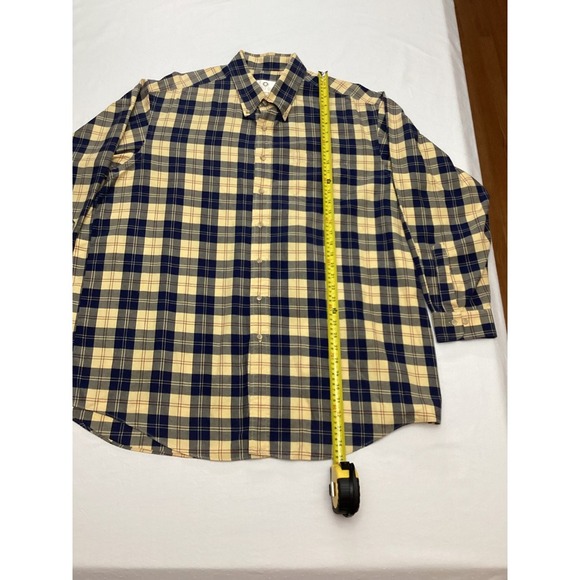 Viyella 3XT Mens Plaid Long Sleeve Button Up Casual Shirt Cotton Blend - Picture 4 of 6